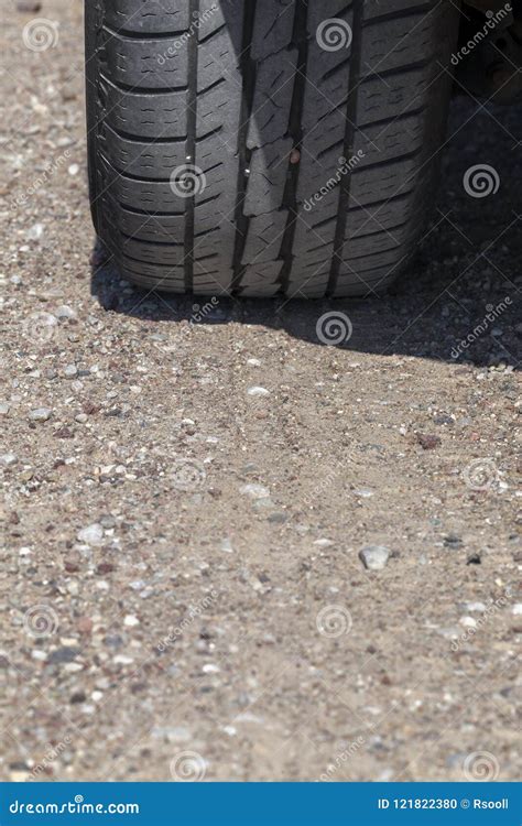 Rubber tire of a car stock photo. Image of technology - 121822380