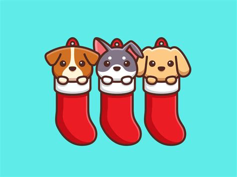Christmas Dogs | Christmas dog, Baby animal prints, Christmas drawing