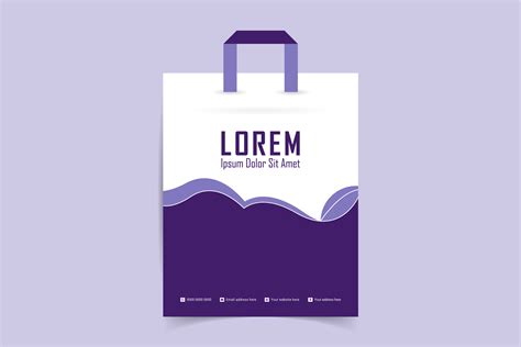 Shopping Paper Bag Design Template Graphic by Ju Design · Creative Fabrica