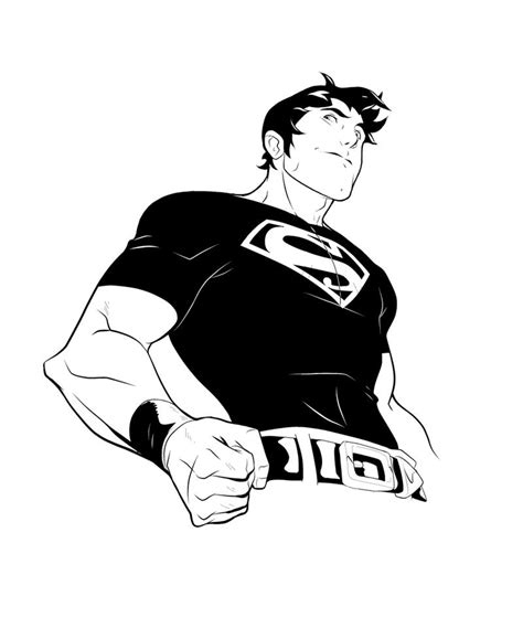 Superboy Inks by RAHeight2002-2012 on DeviantArt