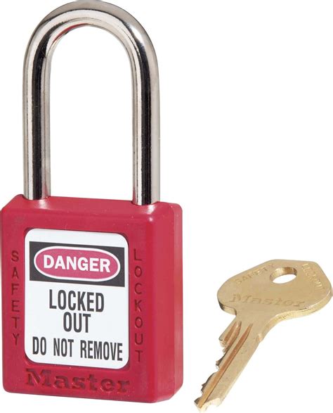 Master Lock 410 Safety Lockout Padlock / Isolation Lock - Red