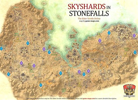 Stonefalls Skyshards Location Map The Elder Scrolls Online (ESO)