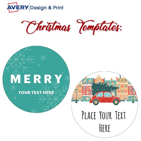 Avery Free Christmas Templates | Christmas templates free, Christmas templates, Addressing ...