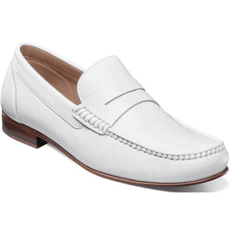 Florsheim - Florsheim Men's Shoes Beaufort Moc Toe Penny Loafer White 11869-100 - Walmart.com ...