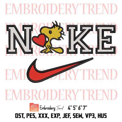 Nike Woodstock Disney Embroidery, Snoopy And Woodstock Embroidery, Logo ...