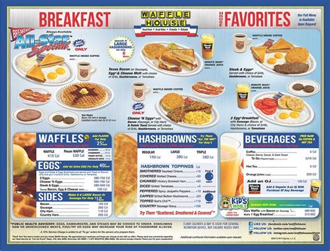 The Waffle House menu | Waffle house menu, Waffle house menu prices, Waffle house