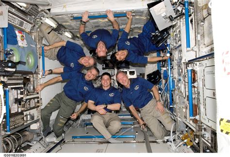 2008) — STS-123 Crew Portrait Aboard The International Space Station ___ | Frisco.org - St ...