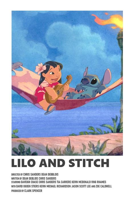 Lilo and Stitch minimal A6 movie poster | Film posters vintage, Movie ...