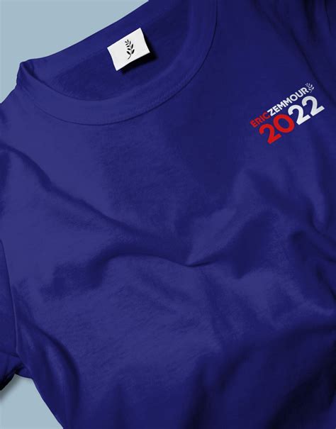 T-shirt bleu Éric Zemmour 2022 – Reconquête! - La boutique