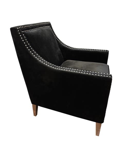 Black velvet armchair - Furniture-Sofas & Armchairs : Affordable ...