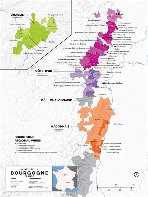 A Simple Guide to Burgundy Wine (with Maps) | Wine Folly | Wine map ...