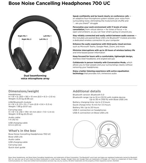 Bose Noise Cancelling Headphones 700 Manual