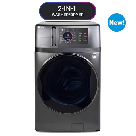 GE Profile 4.8-cu ft Capacity Carbon Graphite Ventless All-in-One Washer/Dryer Combo ENERGY STAR ...