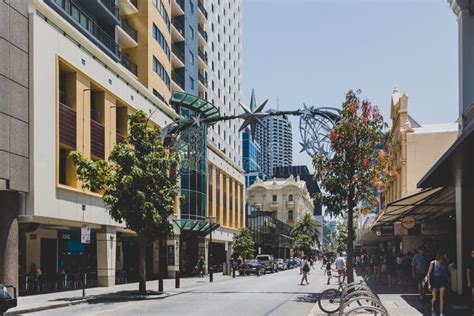 Architecture And Details Of The Streets Of Perth Modern CBD Editorial ...