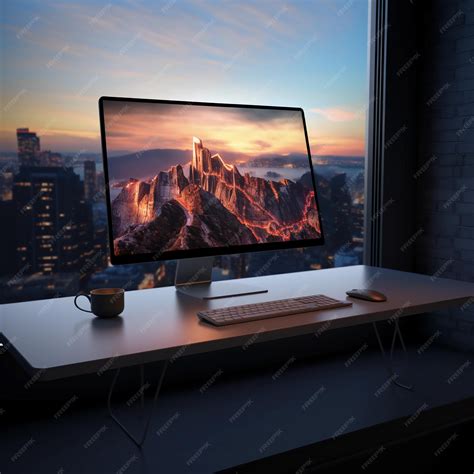 Premium Photo | Apple iMac Pro Display XDR mockup