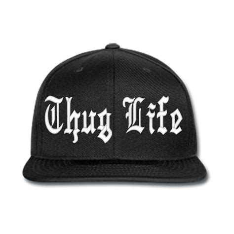 Thug Life Black Cap Transparent Png Png Image