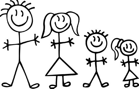 Stick Family Clipart | Free download on ClipArtMag