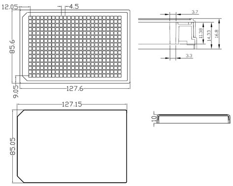 384 Well glass bottom plate with high performance #1.5 cover glass | Cellvis