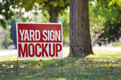 Real Estate Yard Sign Design Mockup – GraphicsFamily