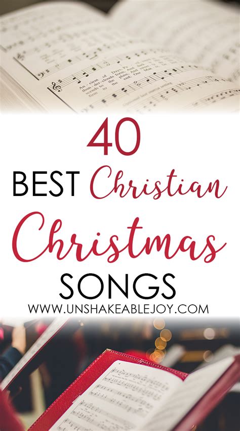 40 Best Christian Christmas Songs - Unshakeable Joy