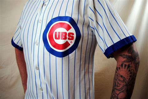 Vintage 80s Chicago Cubs Jersey Uniform Tshirt by RogueRetro