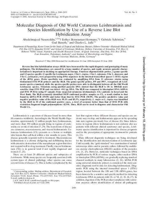 (PDF) Molecular Diagnosis and Species Identification of Mucosal ...