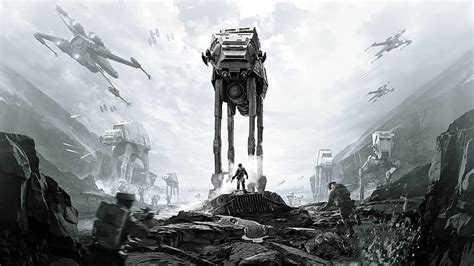 HD wallpaper: Star Wars, Star Wars Battlefront (2015), AT-AT Walker, X ...