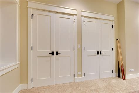 Custom Wood Interior Doors | Custom Interior Double Doors, 2 Flat Panel ...