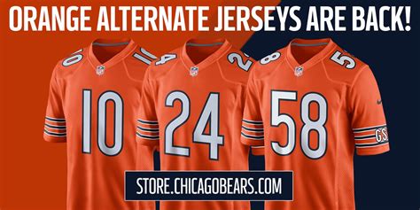 Bears officially release new orange jerseys