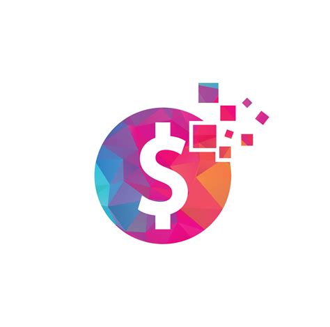 Money logo design. Digital money logo template. 13278523 Vector Art at ...