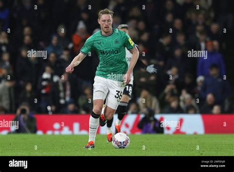 Sean Longstaff of Newcastle United during the FA Cup Fourth Round match between Fulham and ...