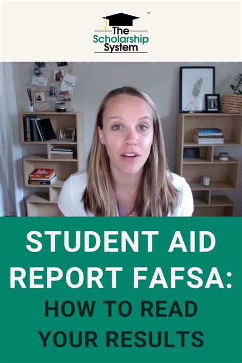 Student Aid Report FAFSA: How to Read Your Results [Video] | Fafsa, Student, Scholarships