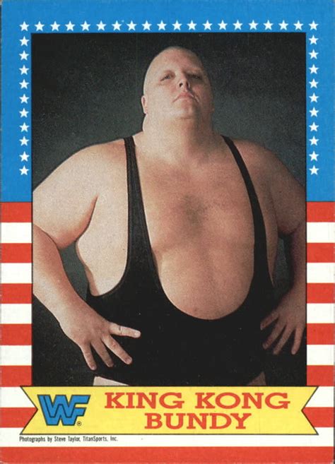 1987 WWF Wrestling Cards (Topps) King Kong Bundy (No.15) | Pro ...