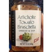 Elki Artichoke Tomato Bruschetta Spread & Dip: Calories, Nutrition ...