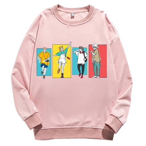 Buy LZZSWDT Unisex Jujutsu Kaisen Crew Neck Sweatshirt Anime Streetwear ...