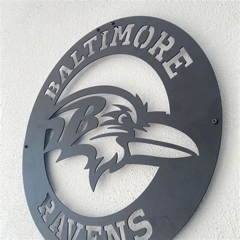 Baltimore Ravens Metal Wall Art, Unique Baltimore Ravens Wall Decor ...