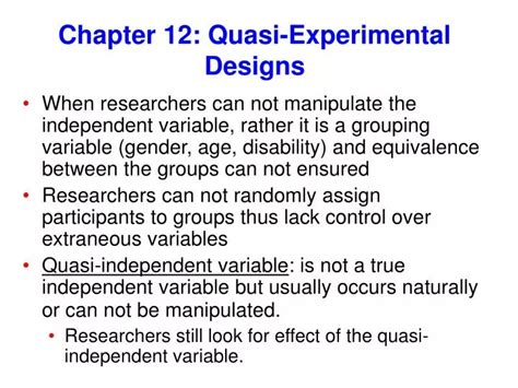 What Is Quasi Experimental Research - slideshare