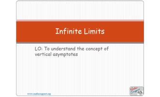 Infinite Limits - Worksheet by Teach Simple