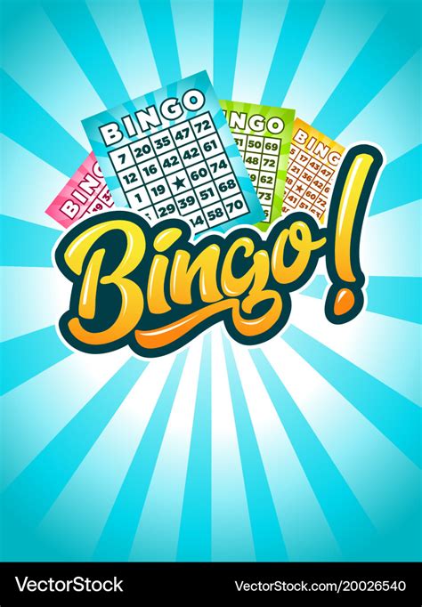 Bingo poster Royalty Free Vector Image - VectorStock