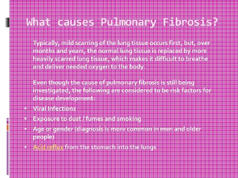 PPT - Pulmonary Fibrosis: Prognosis, Symptoms, Treatment and Causes PowerPoint Presentation - ID ...