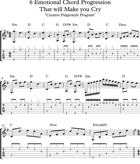 Emotional Chord Progression in E minor key_0001 – FINGERSTYLE GUITAR ...