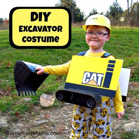 Do you make handmade Halloween costumes? Here's a step-by-step costume DIY for a kids' excavator ...