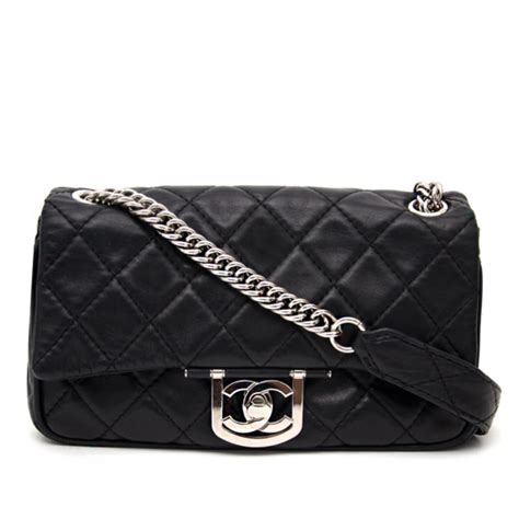 Chanel Icons Black Lambskin Flap Bag Labellov Buy and Sell Authentic Luxury