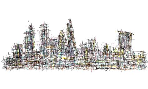 London Cityscape Drawing at PaintingValley.com | Explore collection of ...