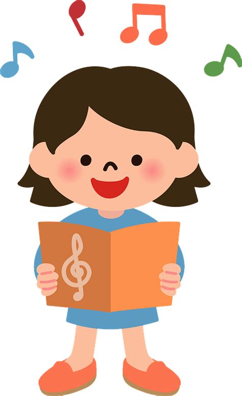 Girl Singing Clip Art