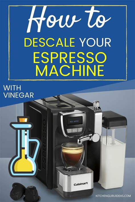 Vinegar works wonders when descaling. This includes espresso machines and coffee makers. See ...