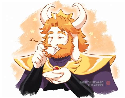 Asgore enjoying a nice cup of tea, by ClaraKerber : r/AsgoreDreemurr