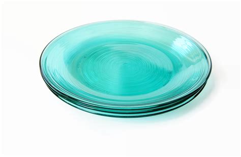 Jardiniere Glass Salad Plates Arcoroc Vintage Aqua Blue | Etsy | Teal plates, Handmade pottery ...