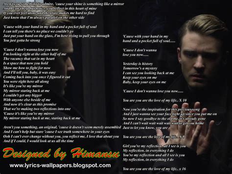 Lyrics Wallpapers: Justin Timberlake - Mirrors