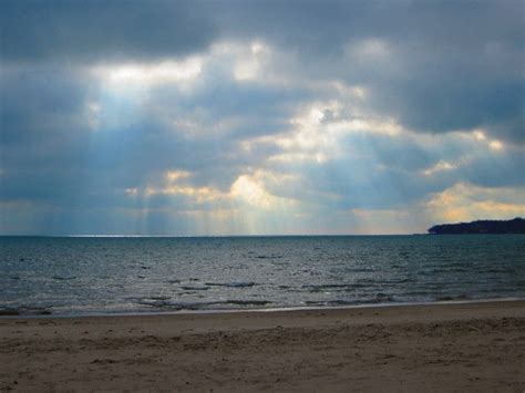 Beautiful view of Crystal Beach looking south over Lake Erie ...